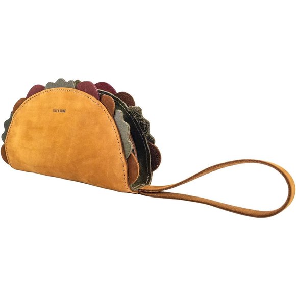 Hide & Drink, Leather Multipurpose Taco Shape Wallet, Make Up Organizer, Cash Ho - Picture 2 of 6